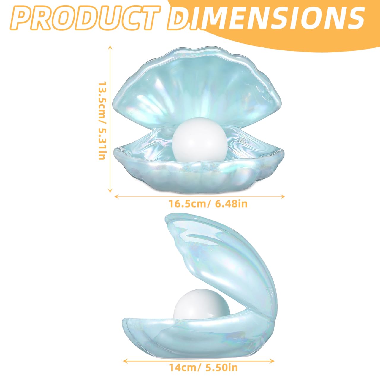 IMIKEYA Mushroom Lamp Shell Pearl Light: LED Pearl Night Light